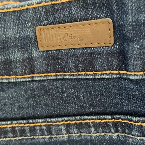 KUT Rosie Pencil Skirt Denim Blue Skirt Sz 8 Excellent Condition - Picture 8 of 12